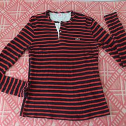 uddybe forurening Fysik Lacoste Live Long Sleeve Polo striped blue/orange 4 terry cloth for Sale in  Le Perray-en-yvelines, IDF - OfferUp