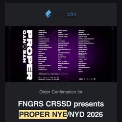 PROPER NYE 2 DAY TICKET