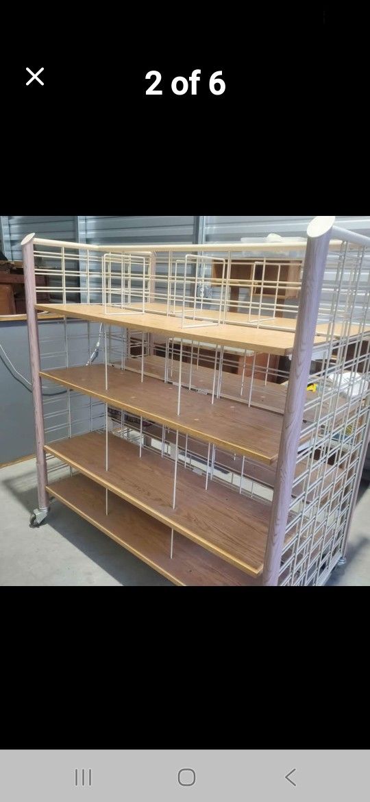 COMERCIAL 2 SIDED RACK WILL STACK APART