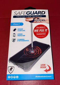 Liquipel Safe Guard Protection Bundle for IPhone X 10 (Brand New)