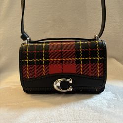 Coach  Crossbody With Plaid Print