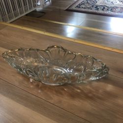Vintage 1950 Jeannette Clear Glass Bowl