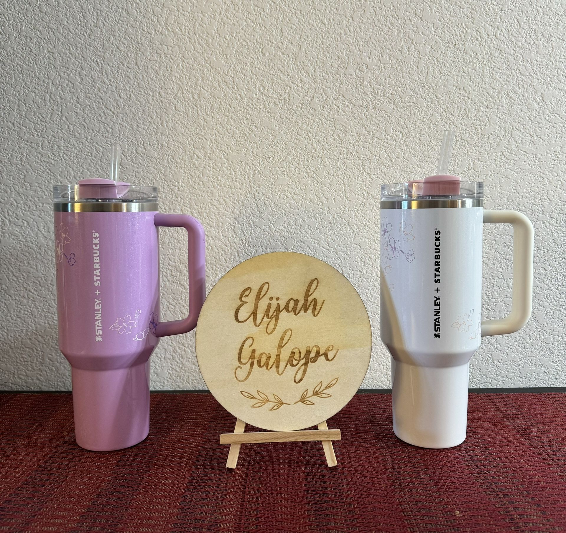 STARBUCKS X STANLEY  PHILIPPINES EXCLUSIVE SAKURA LAVENDER AND CREAM BUNDLE NEW WITH INTACT SKU