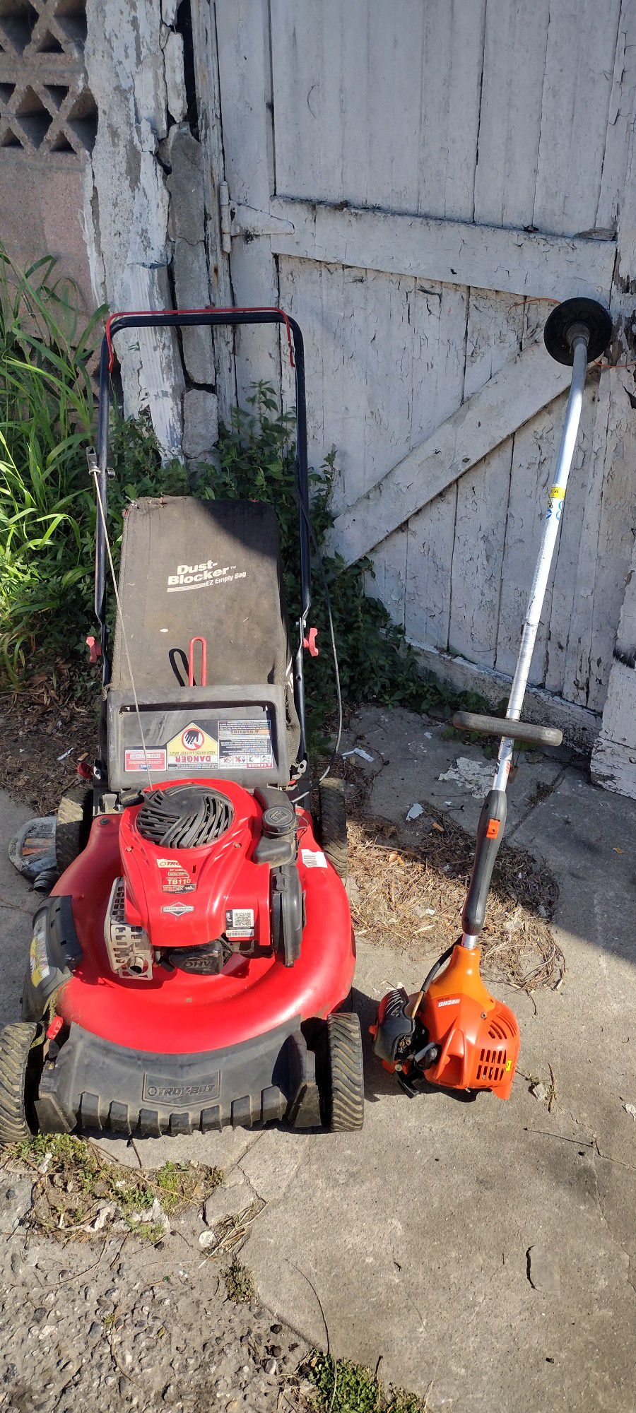 Lawn Mower And Weed Wacker