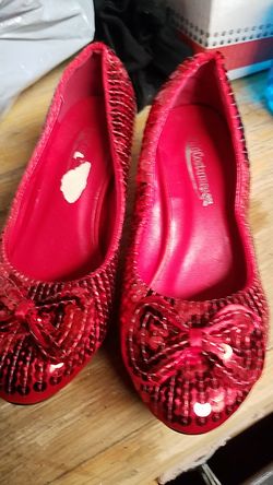 Ruby Red Slippers size 2 kids