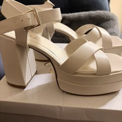 Size 8 Heels White 