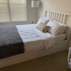 IKEA HEMNES Queen Bed With Storage 