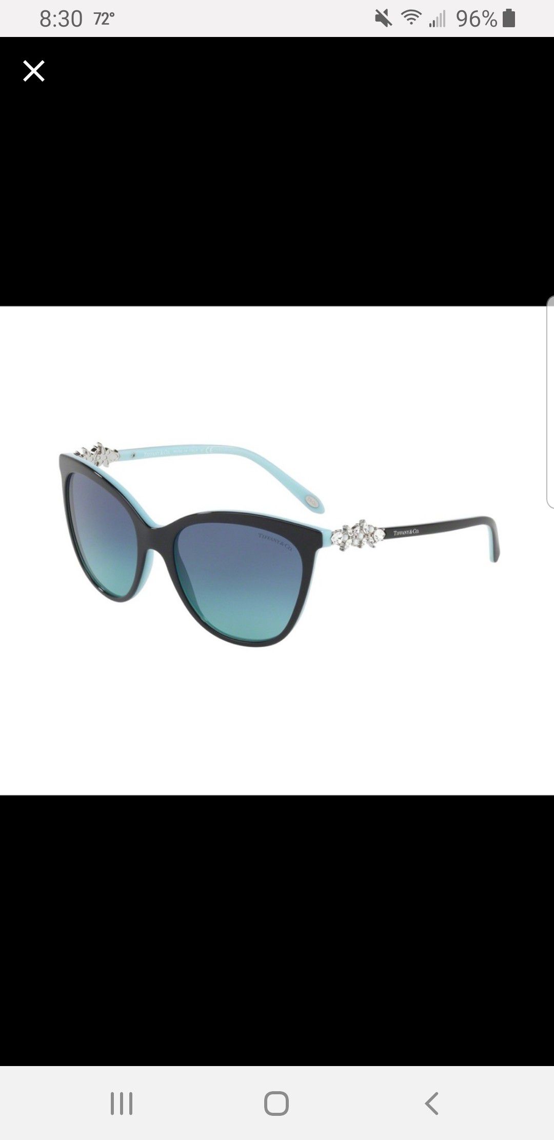 Tiffany Co. Cat Eye Sunglasses