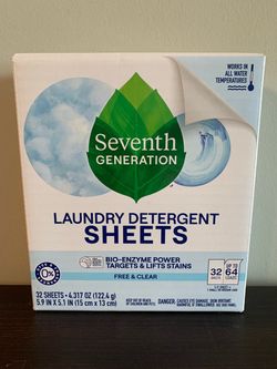 Seventh Generation Free & Clear 32ct Laundry Detergent Sheets (multiple available)