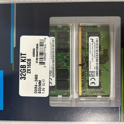 CRUCIAL 2x16GB RAM Kit