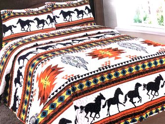 Western Oversize Queen Quilt Set