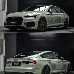 Super Gloss Khaki Green Car Vinyl Wrap