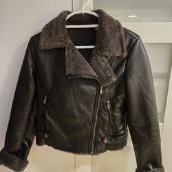 Women Faux Leather Jacket 