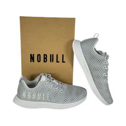 Nobull Project Diamond Mesh Runner Gray / White Running Shoes W 10 / M 8.5