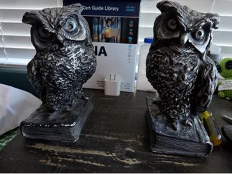 Vintage Solid Owl Book Ends