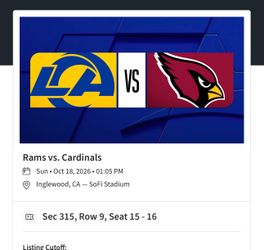 Los Angeles Rams versus Arizona Cardinals