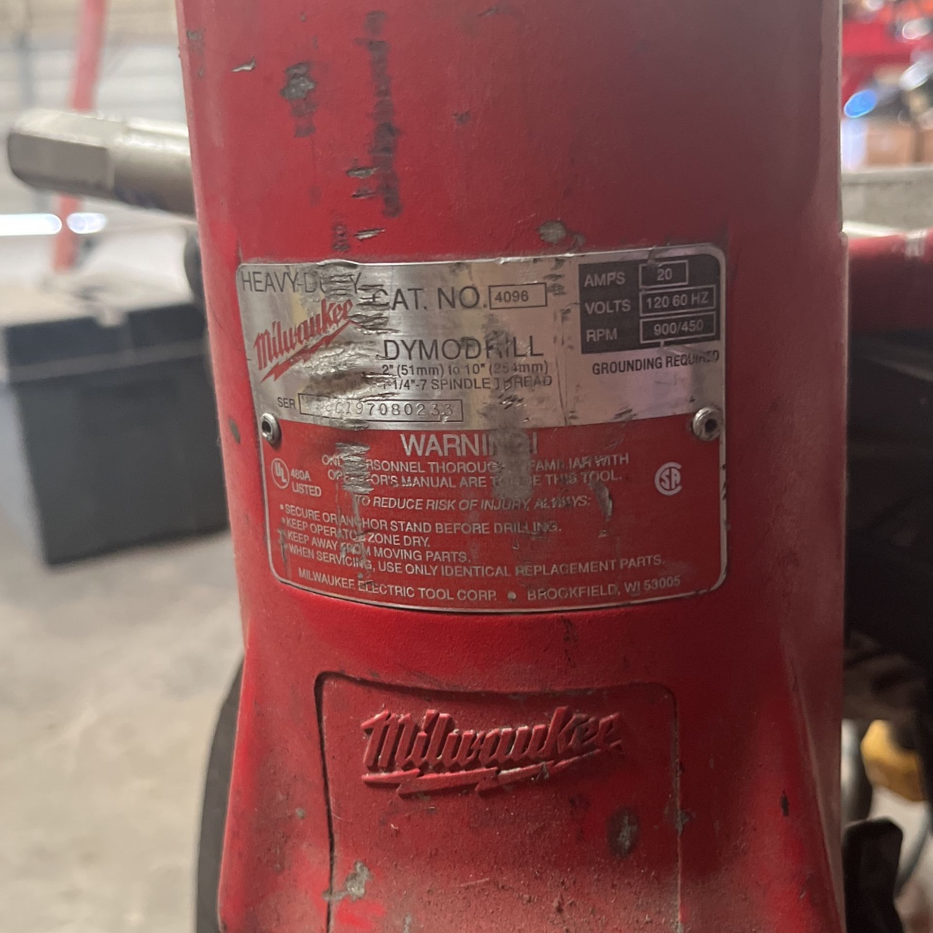 Concrete Drill Millwaukee