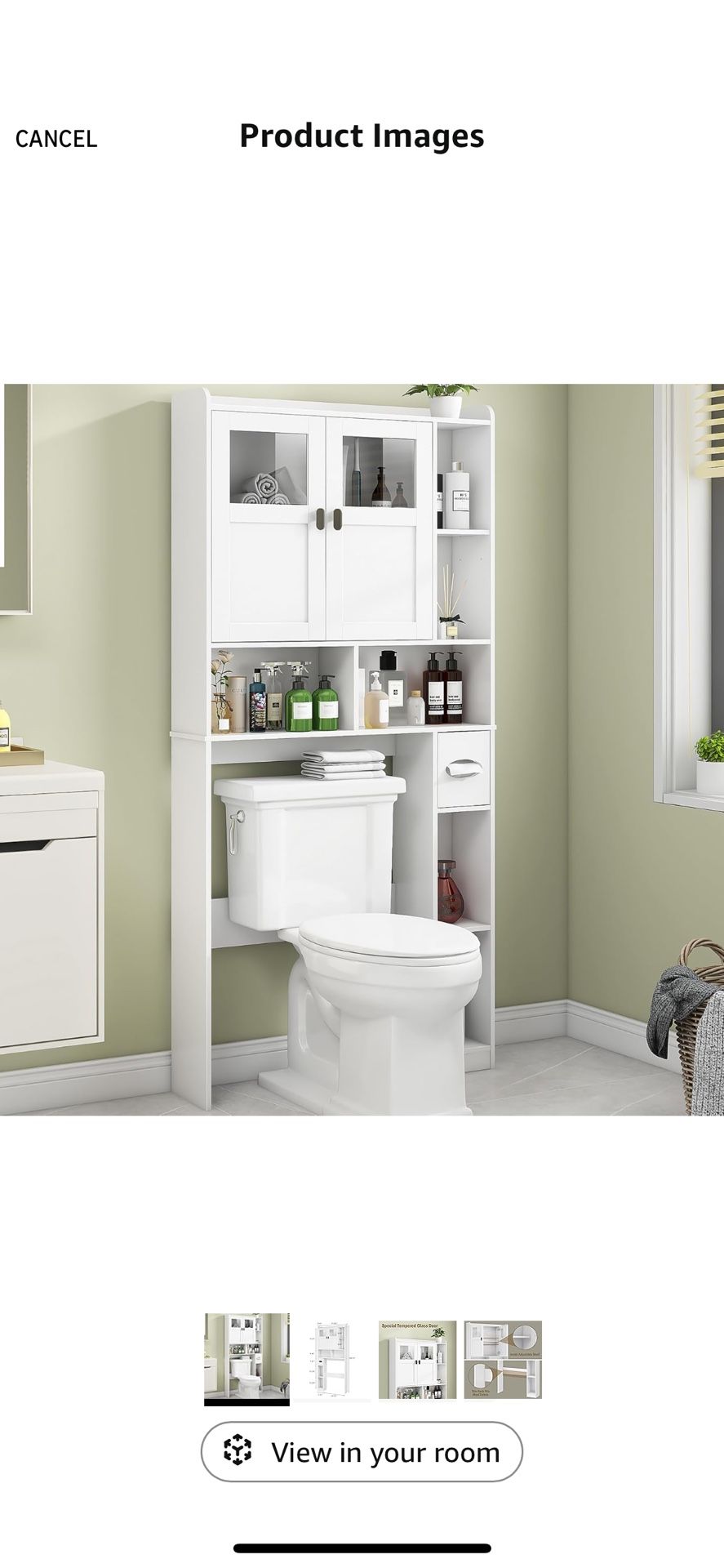 Over The Toilet Storage Cabinet 