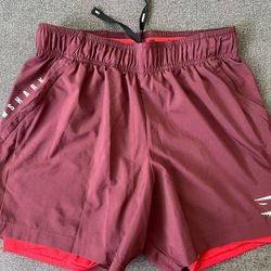 Gymshark Mens 2 In 1 5in Shorts (small)