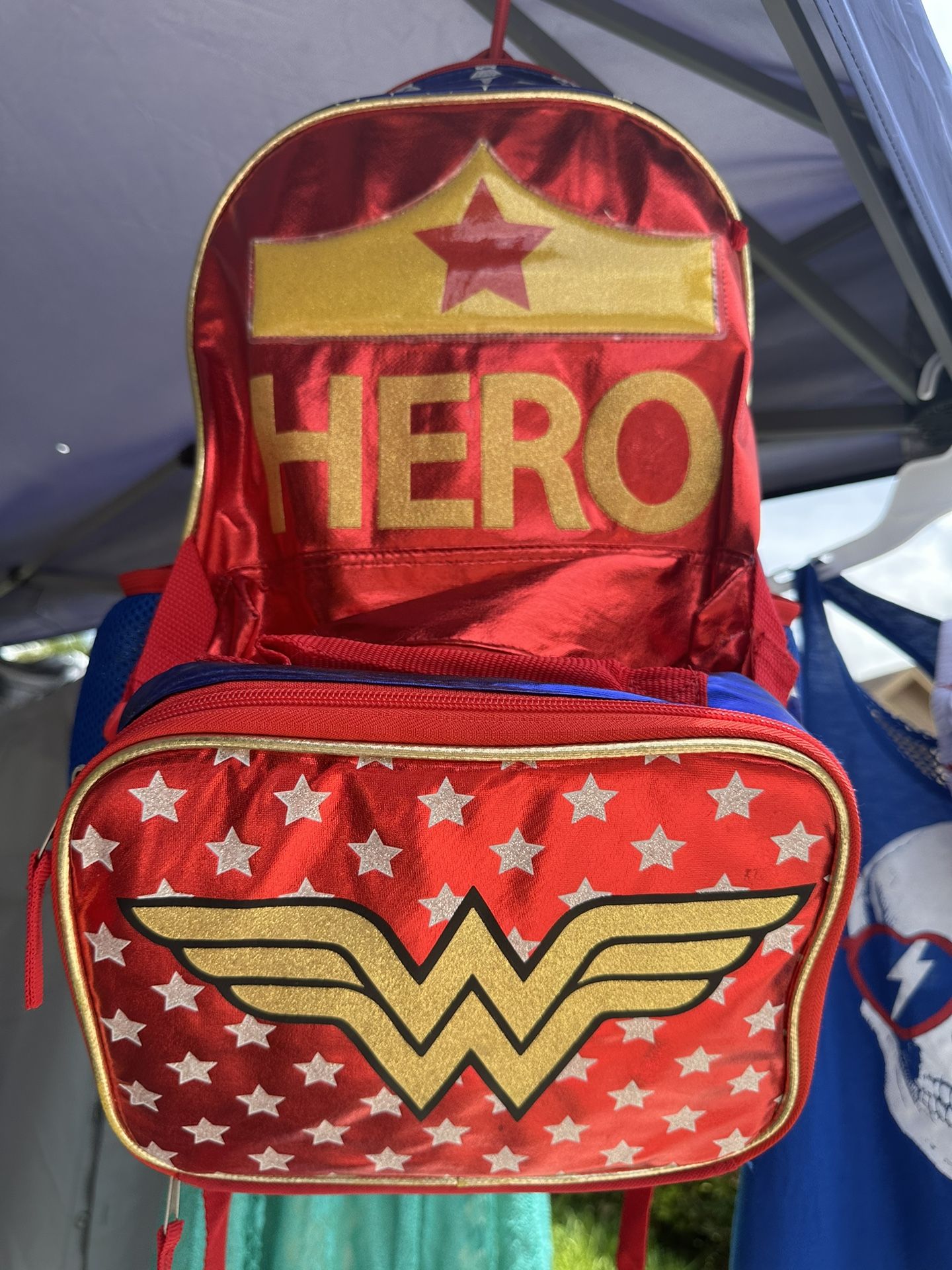 Wonder Woman Backpack And Lunch Bag
