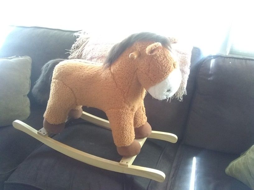  Wooden Rocking Horse ( PONY) SOUND N LIGHT