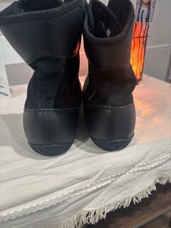 Black Knit Boxing Shoes