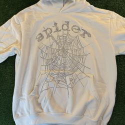 OG Rhinestone Logo Hoodie “white”
