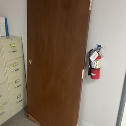 36x80 Solid Commercial Door  With Knock Down Frame And Hardware Brand New 