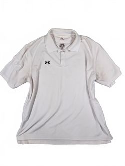 Under Armour Mens White HeatGear Carey Price 31 Golf Polo XL