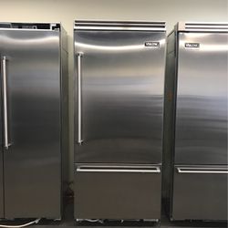 Viking 36” Wide 5Series Stainless Steel Built In Bottom Freezer Refrigerator 