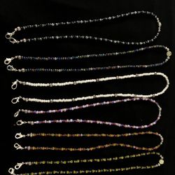 Beaded Necklaces For Face Masks and Glasses