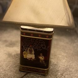 Vintage Japanese Tin Lamp