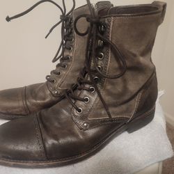 Aston Grey Gray Bowers lace up leather boots

Size 10.5