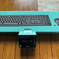 Logitech Wireless  Keyboard+mouse & HD Webcam $30 Combo Brand New 