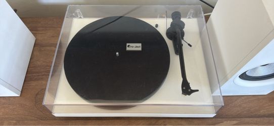 Pro-Ject Debut Carbon EVO Turntable, Bowers & Wilkins Speakers, and Denon Receiver - HIGH QUALITY