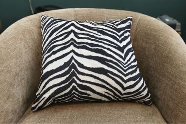 Zebra accent pillows