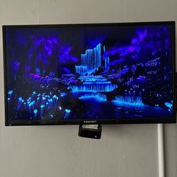 Monitor With Apple TV And Wall Mount 