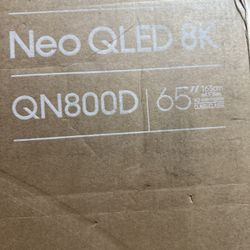 Samsung 65-Inch Class QLED 8K QN800D Series Mini LED, Neo Quantum HDR Smart TV w/Dolby Atmos, Object Tracking Sound+, AI Motion Enhancer, Real Depth E