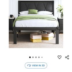 Twin Size Bed Frame W/ Backboard-New In Box