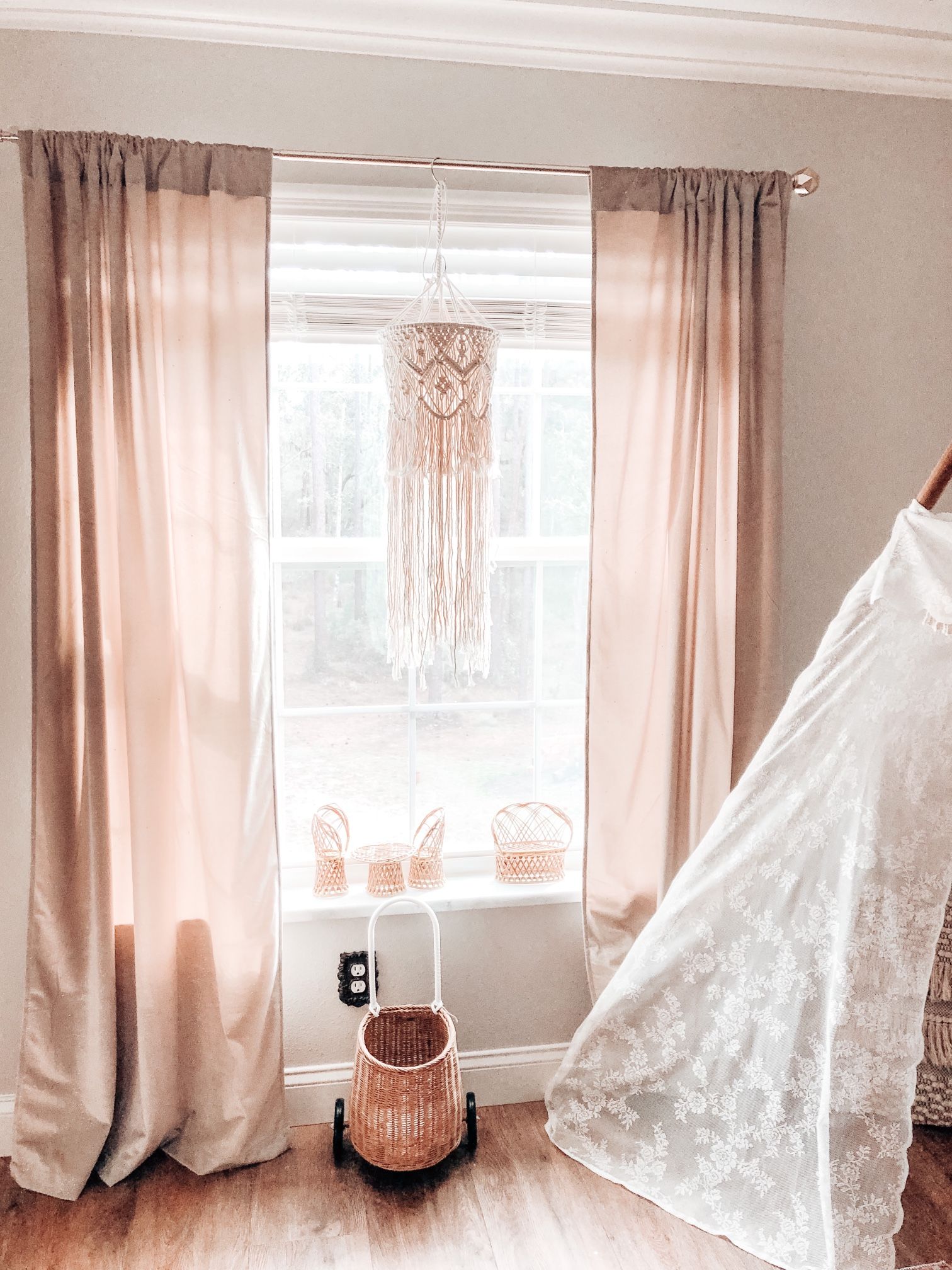 Hanging Macrame Chandelier Baby Mobile Boho Decor