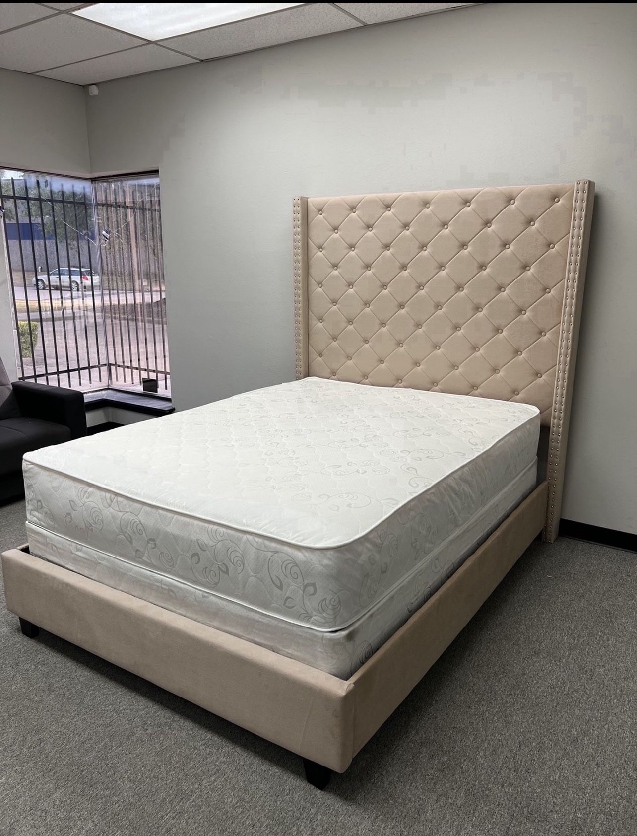Queen Bed With Mattress Brand new  Free Delivery Same Day