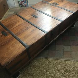 Antique  Real Wooden Coffee Table/ Chest