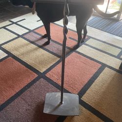 Iron Solid (15 Lbs) Towel Holder  30” Tall 11”wide