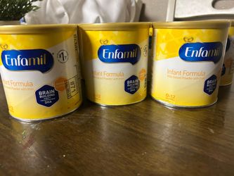 formula enfamil $15 cada lata ho $100 por las 7 latas