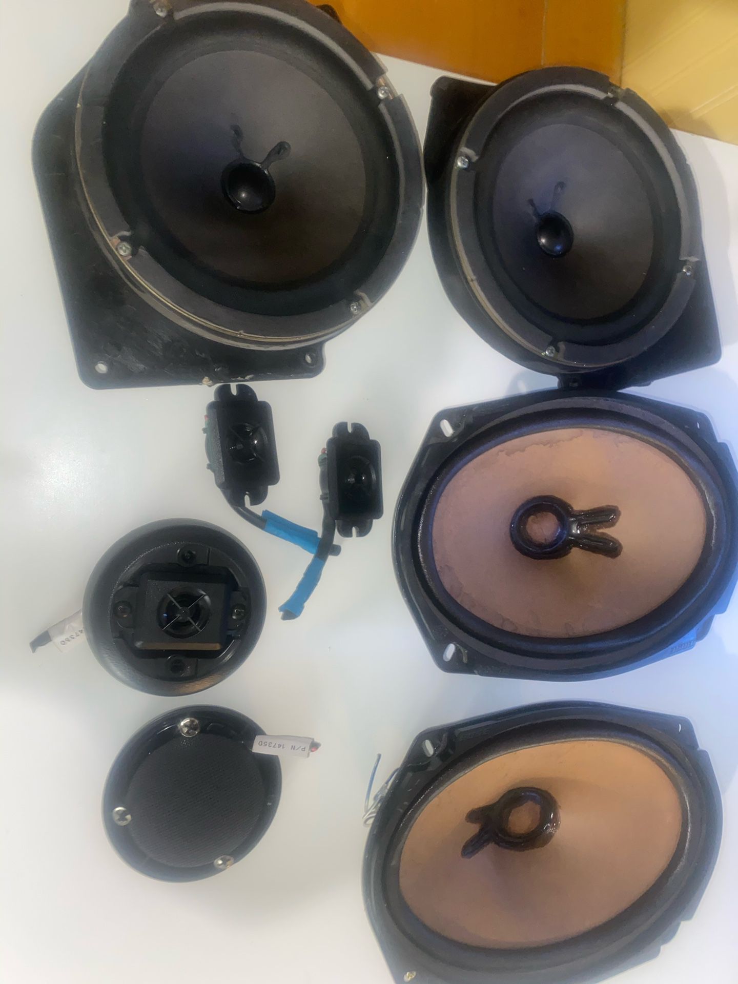 Bose, on request car audio speakers. Full system