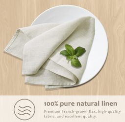 Linen dinner napkins set of 4