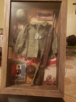 Marines shadow box collectors item