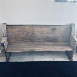 Antique Church Pew (100+ years old)