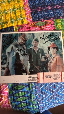 Star Trek 8 x 10 autographed photo