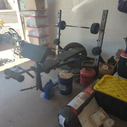 Weight Bench/Rack & Weights 